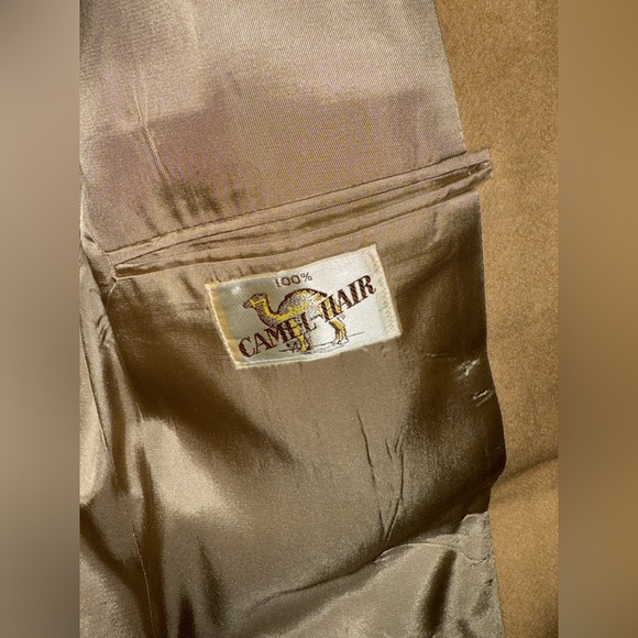 Hunt Valley Made In USA Men Suit Blazer 100% Camel Hair Size 44L - Picture 6 of 11